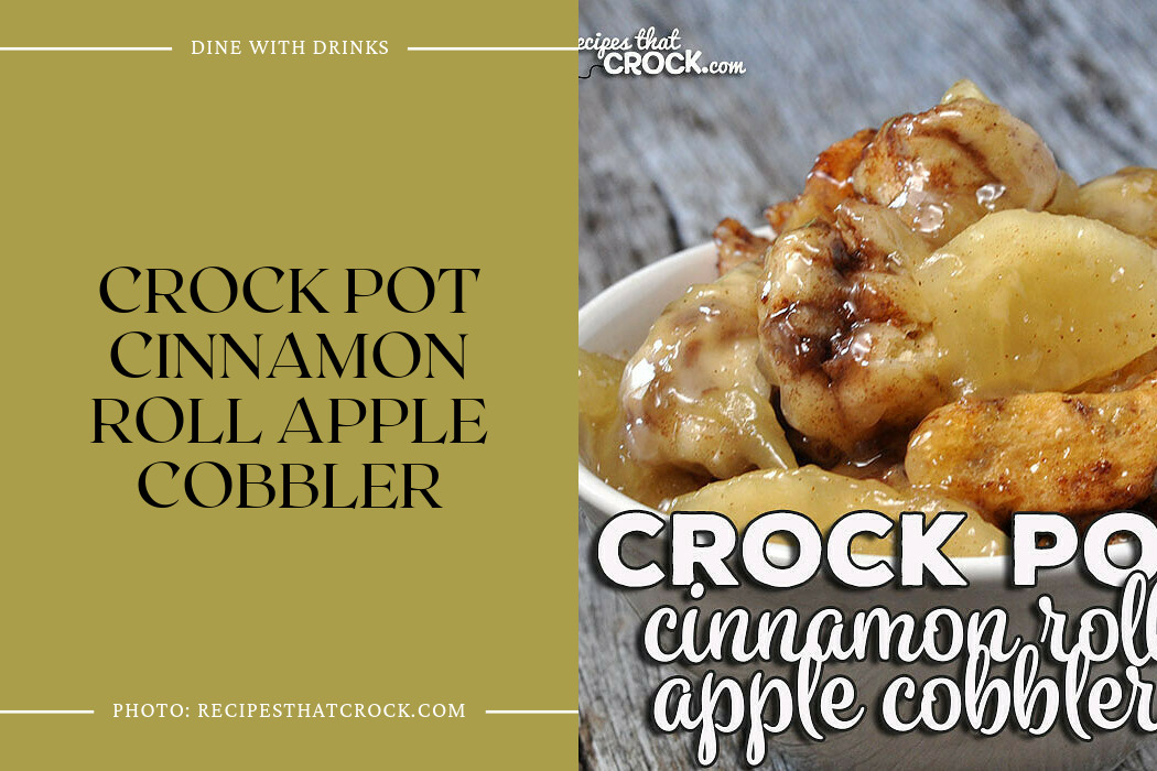 Crock Pot Cinnamon Roll Apple Cobbler