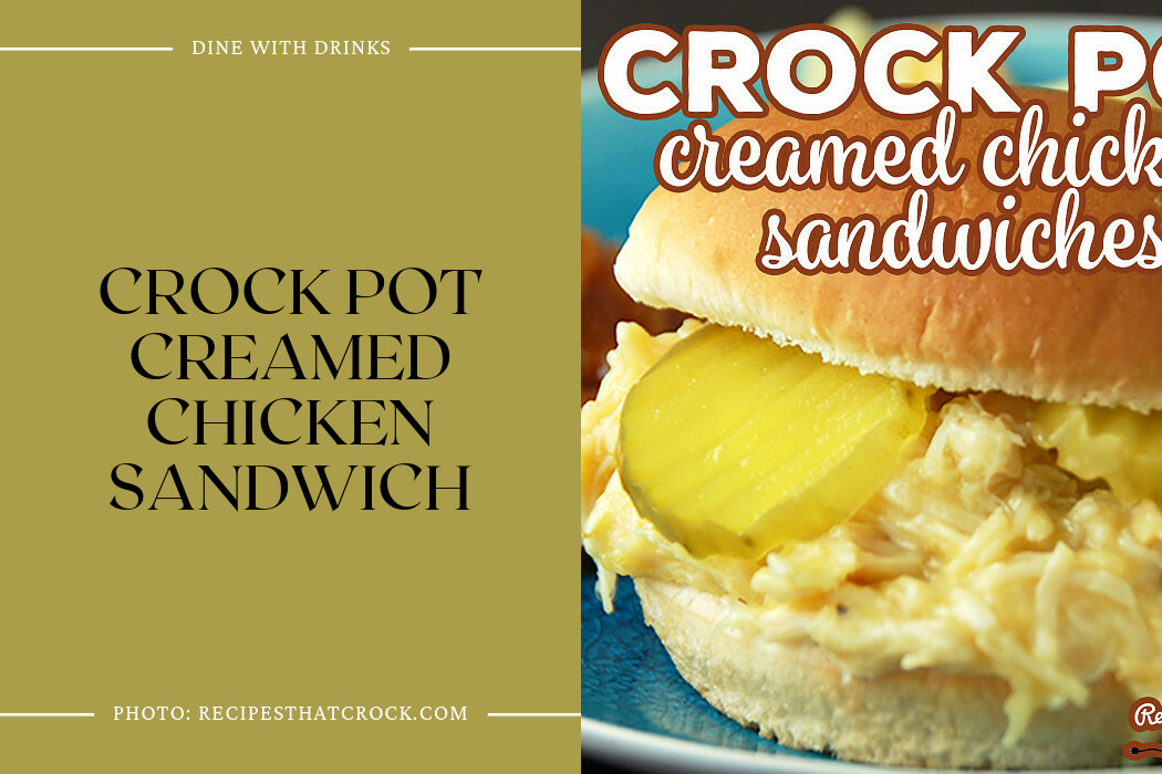 Crock Pot Creamed Chicken Sandwich