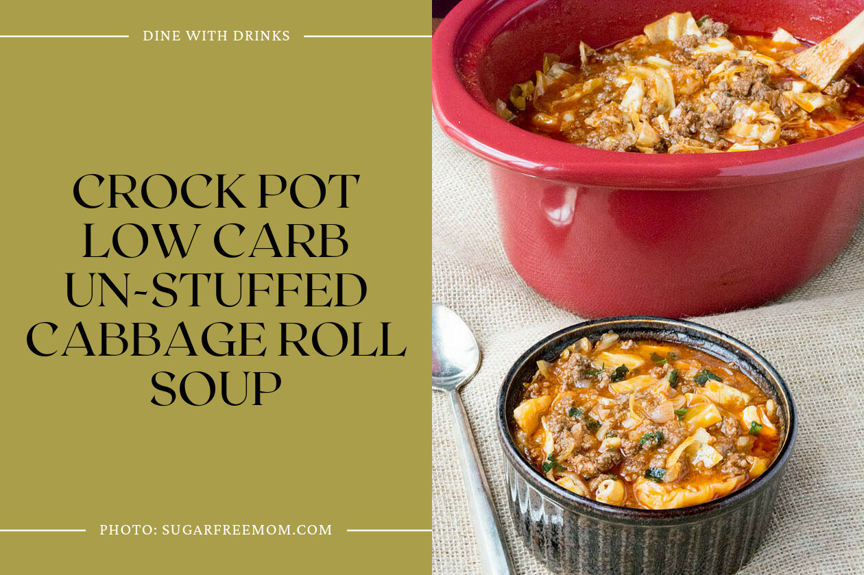 Crock Pot Low Carb Un-Stuffed Cabbage Roll Soup