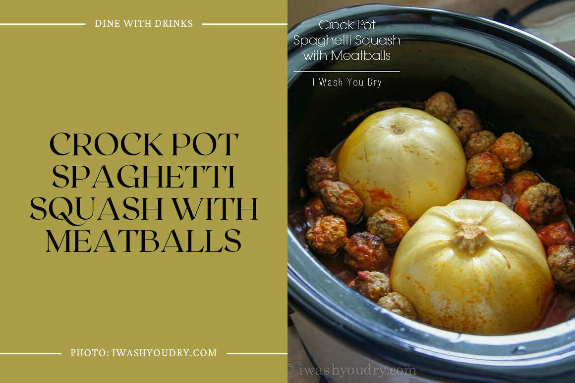 Crock Pot Spaghetti Squash With Meatballs
