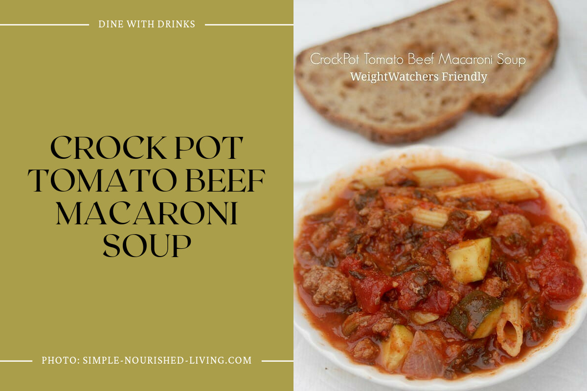 Crock Pot Tomato Beef Macaroni Soup