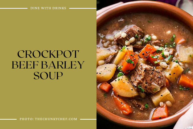 Crockpot Beef Barley Soup