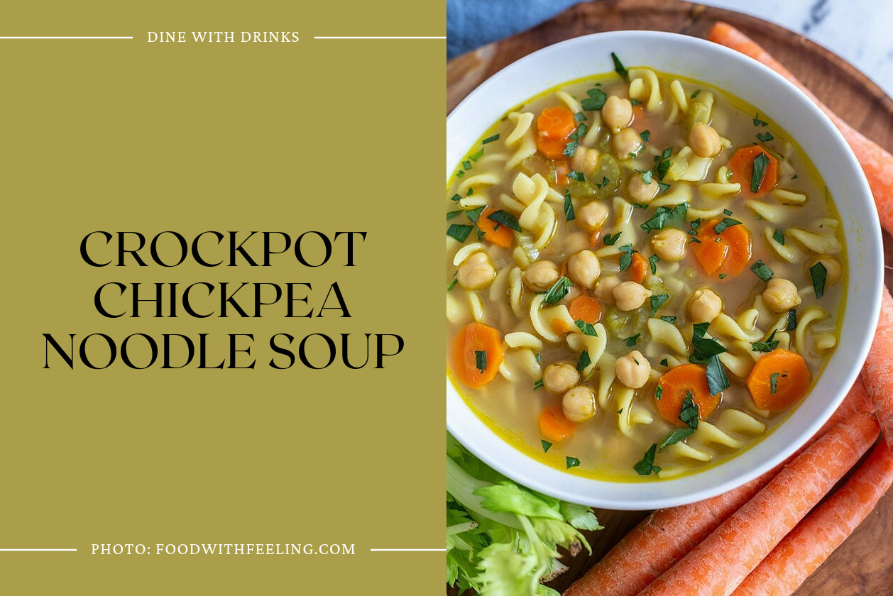 Crockpot Chickpea Noodle Soup