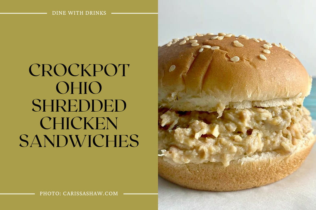 Crockpot Ohio Shredded Chicken Sandwiches
