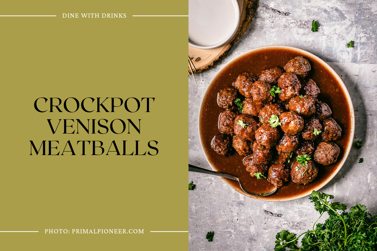 Crockpot Venison Meatballs