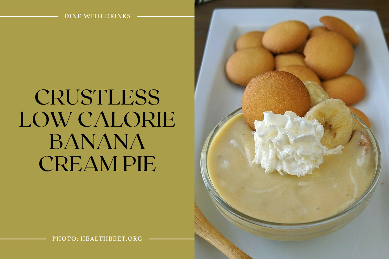 Crustless Low Calorie Banana Cream Pie