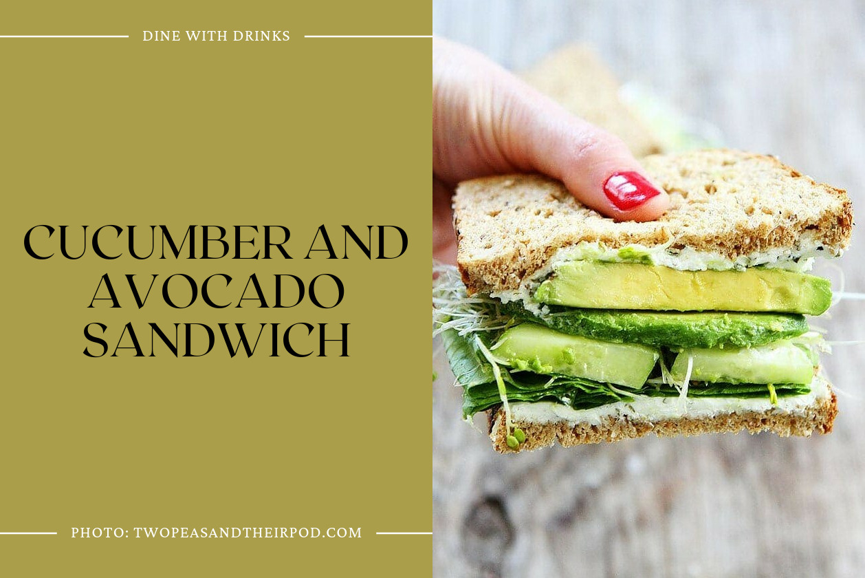 Cucumber And Avocado Sandwich