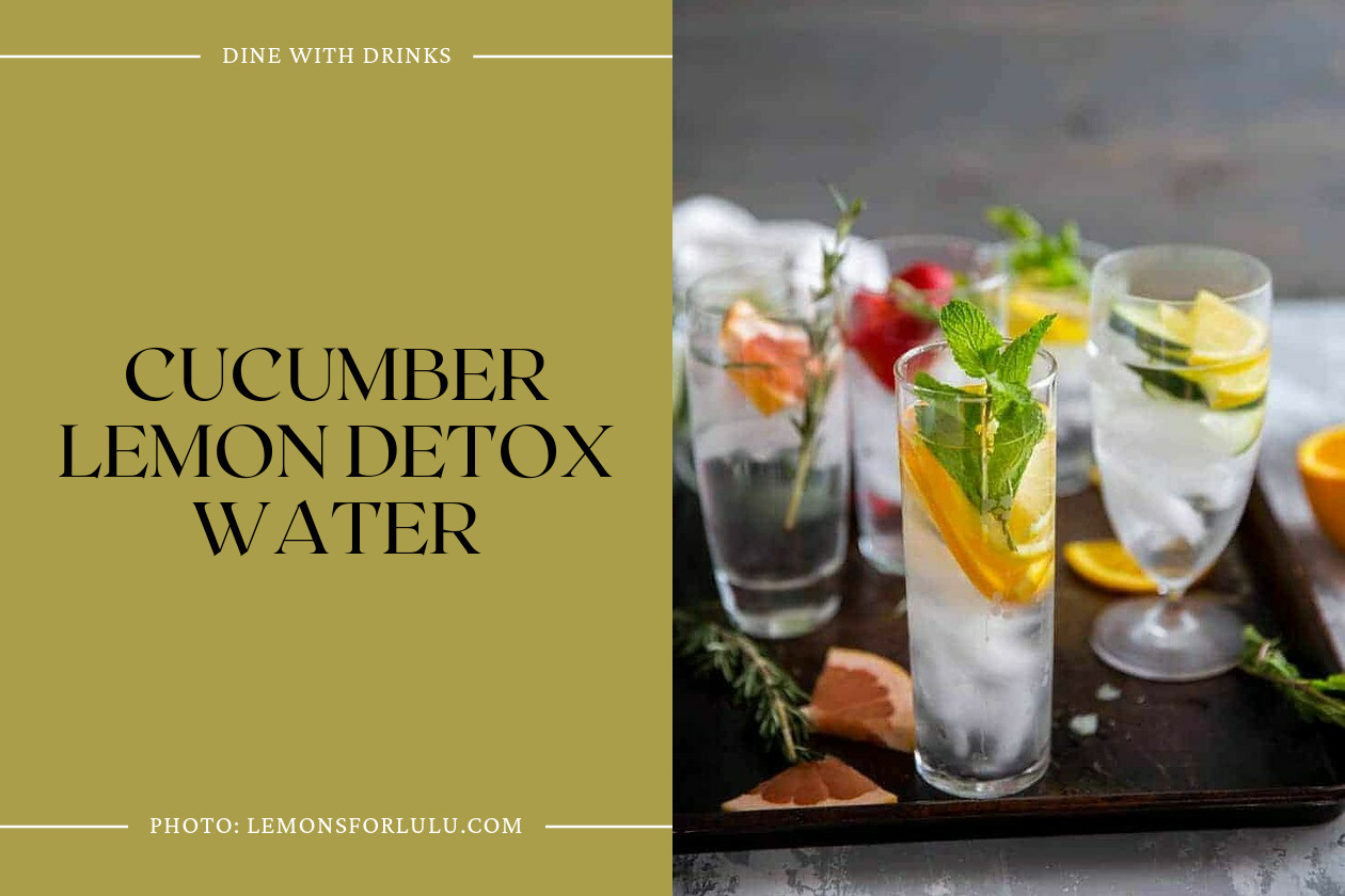 Cucumber Lemon Detox Water