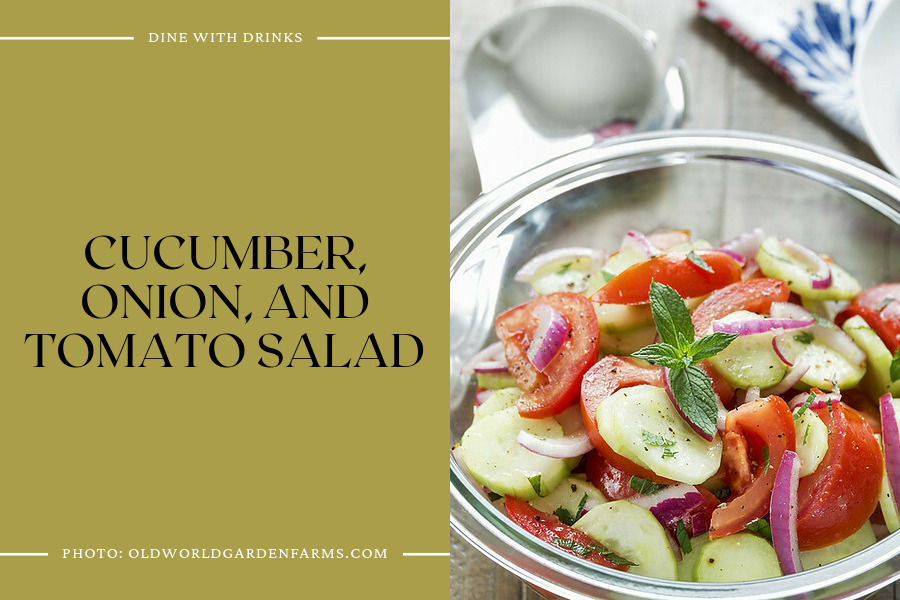 Cucumber, Onion, And Tomato Salad