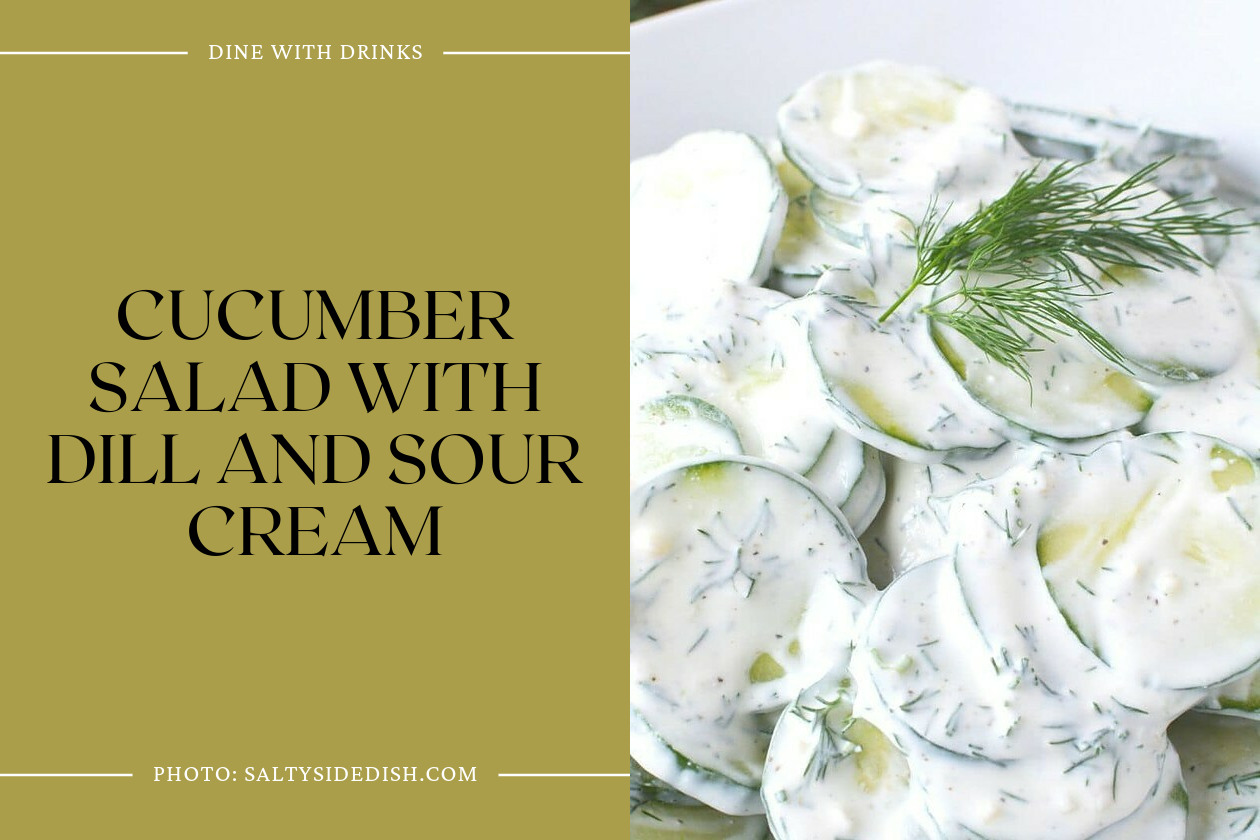 Cucumber Salad With Dill And Sour Cream