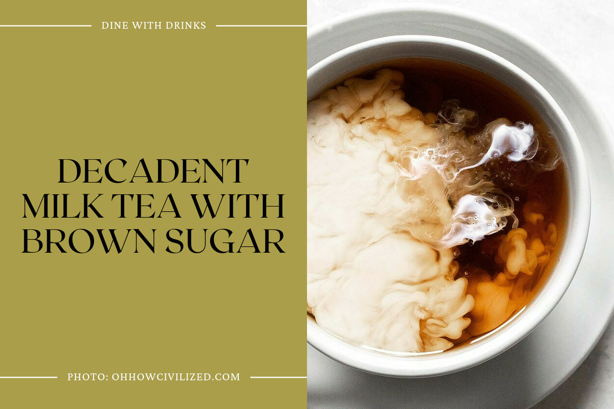 Decadent Milk Tea With Brown Sugar