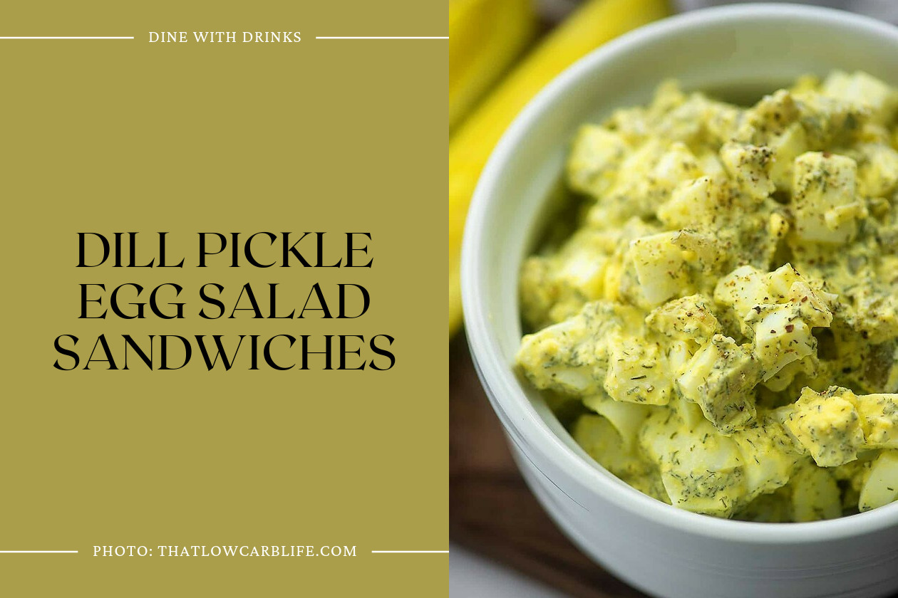 Dill Pickle Egg Salad Sandwiches