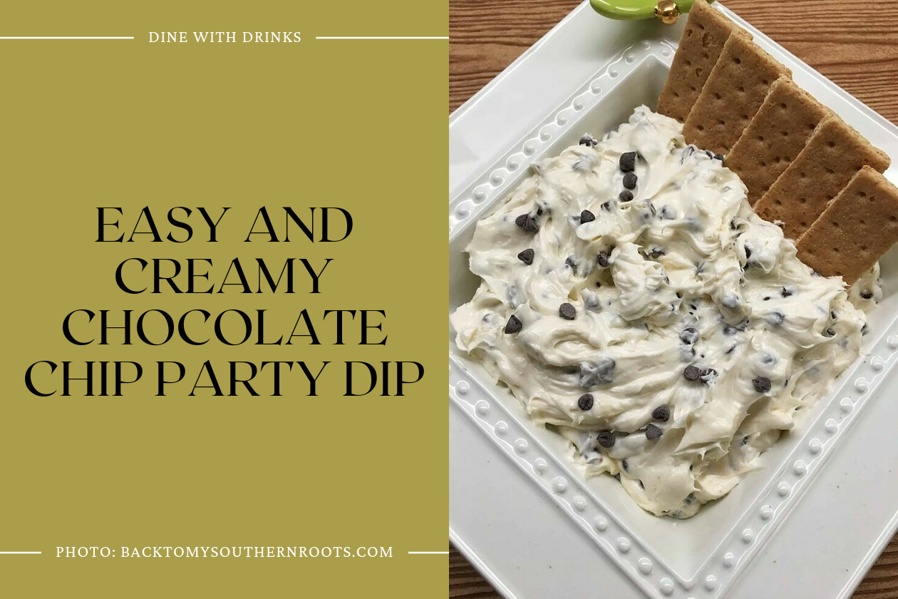 Easy And Creamy Chocolate Chip Party Dip