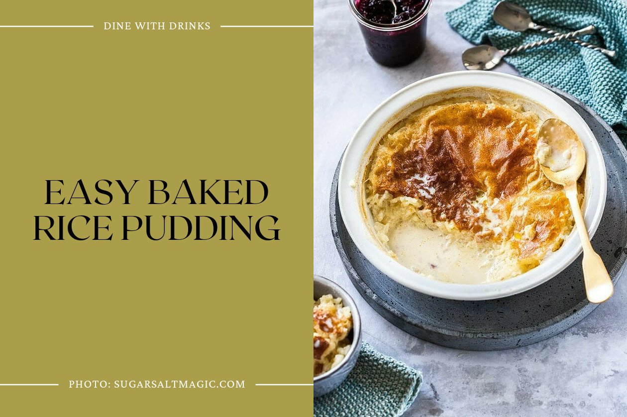 Easy Baked Rice Pudding