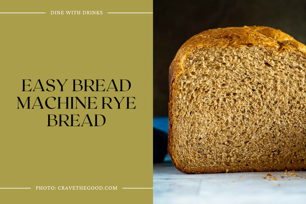 Easy Bread Machine Rye Bread