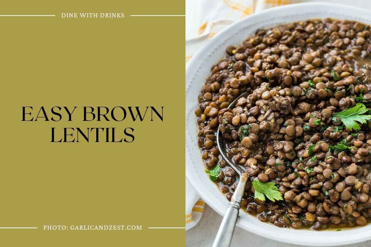 Easy Brown Lentils