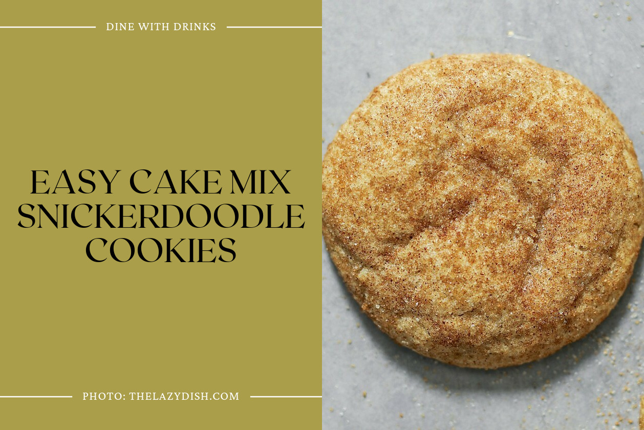 Easy Cake Mix Snickerdoodle Cookies