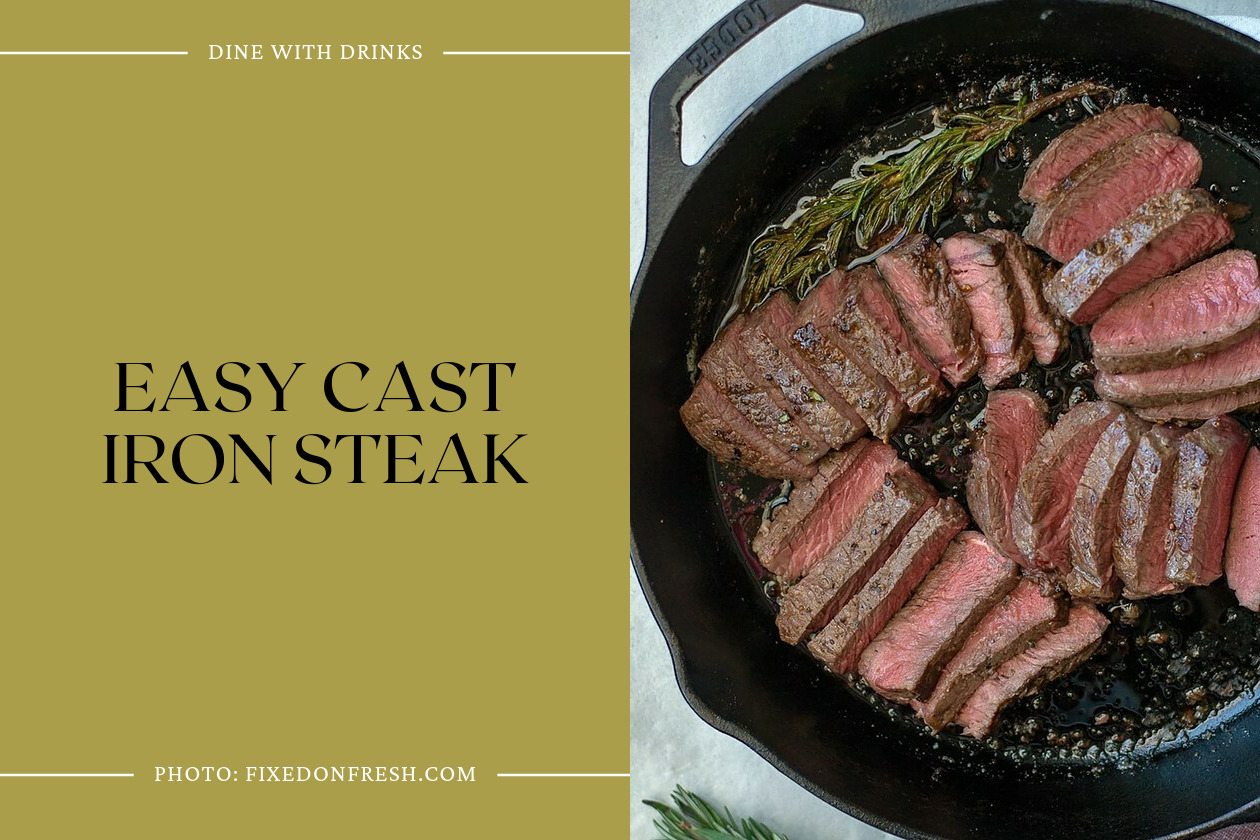 Easy Cast Iron Steak