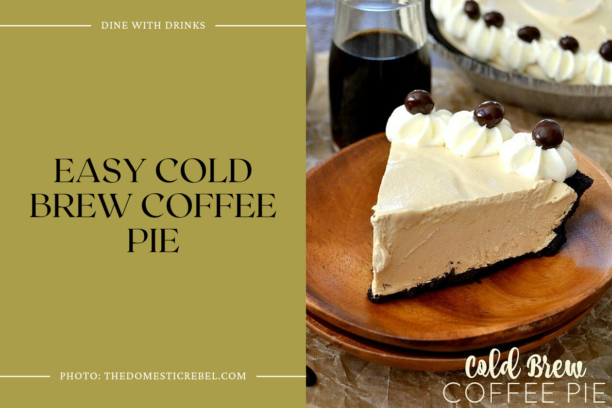 Easy Cold Brew Coffee Pie