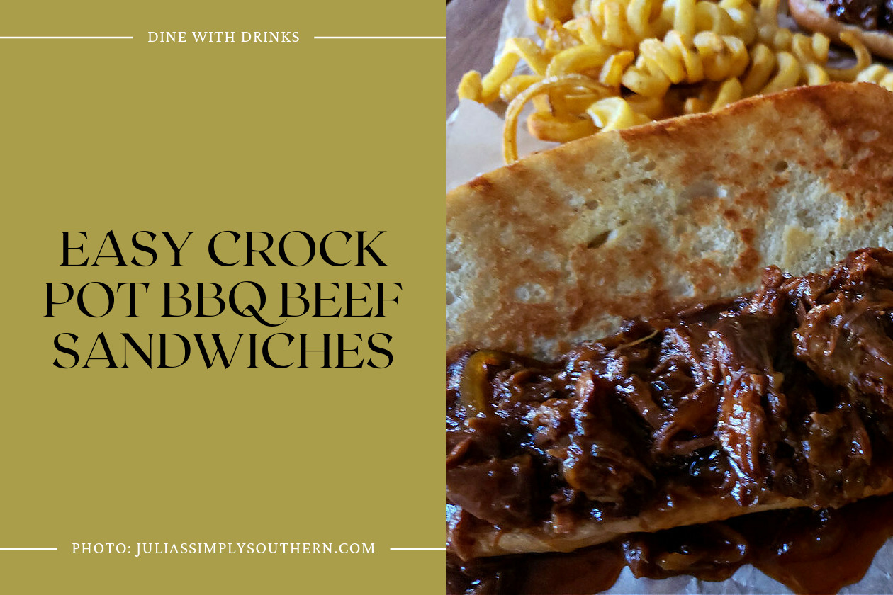 Easy Crock Pot Bbq Beef Sandwiches
