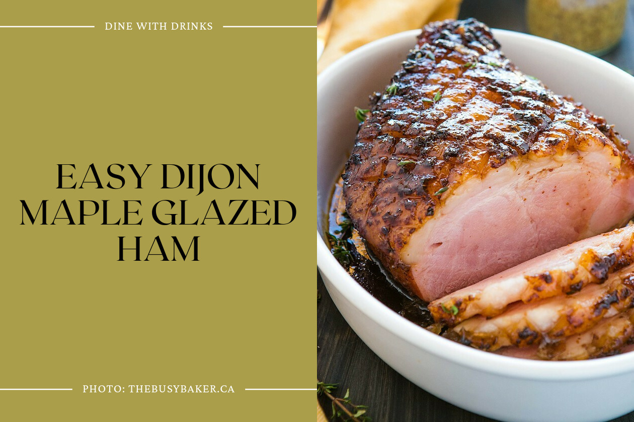 Easy Dijon Maple Glazed Ham
