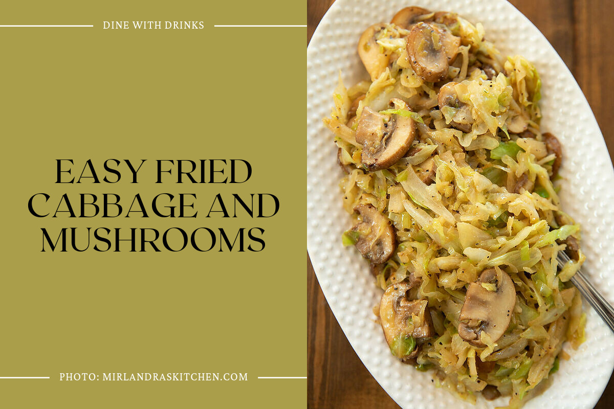 Easy Fried Cabbage And Mushrooms