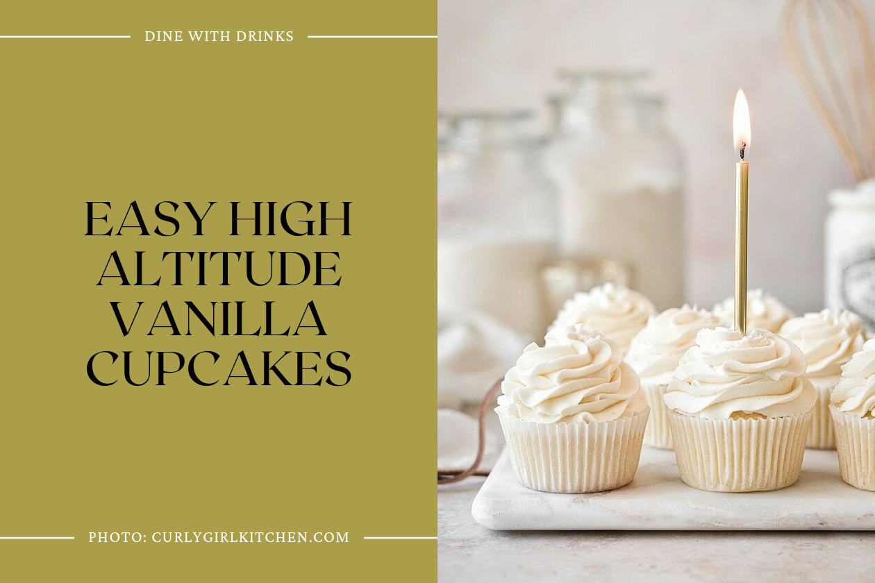 Easy High Altitude Vanilla Cupcakes