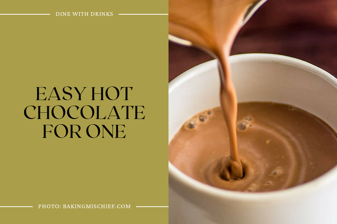 Easy Hot Chocolate For One