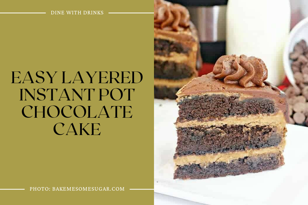 Easy Layered Instant Pot Chocolate Cake
