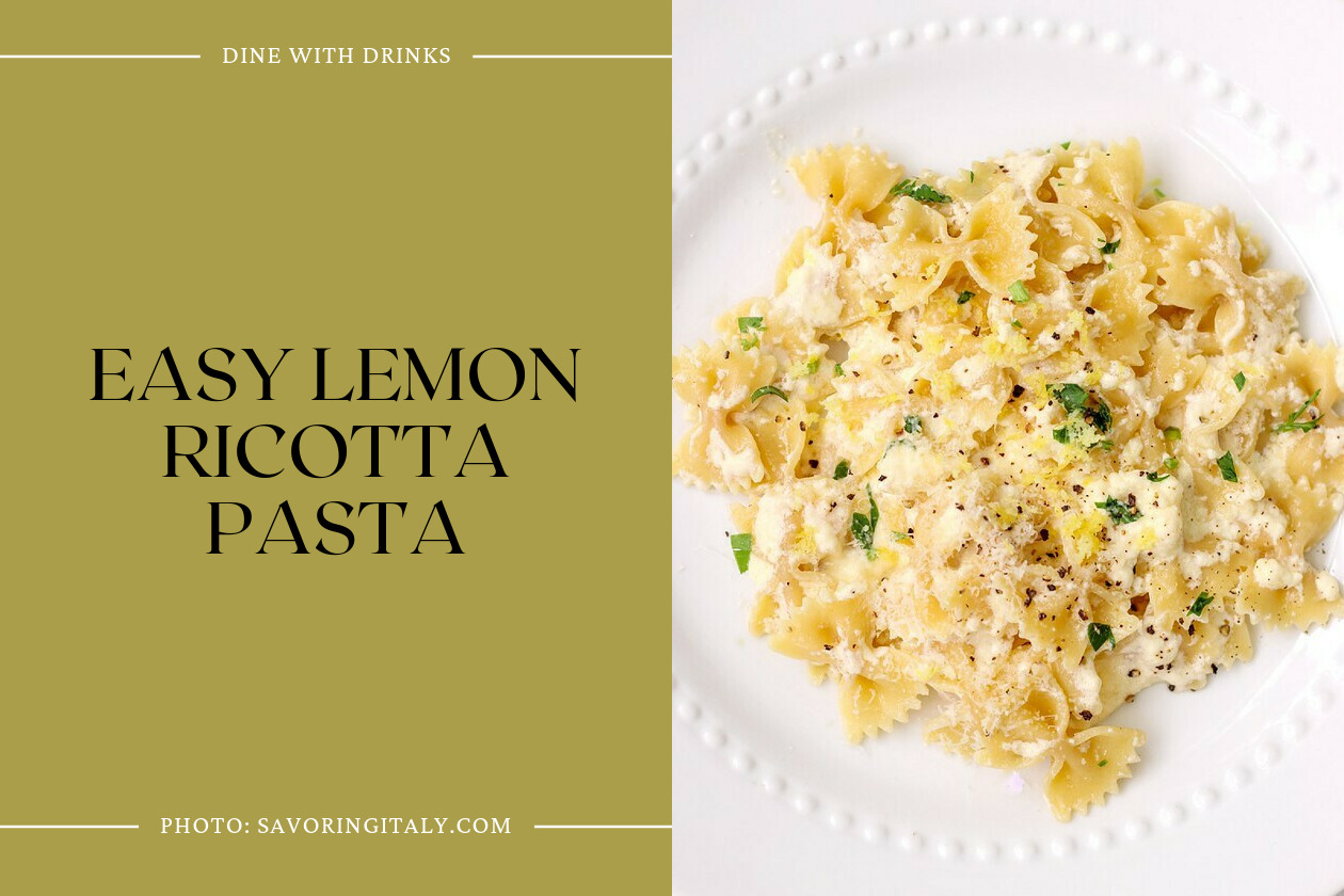 Easy Lemon Ricotta Pasta