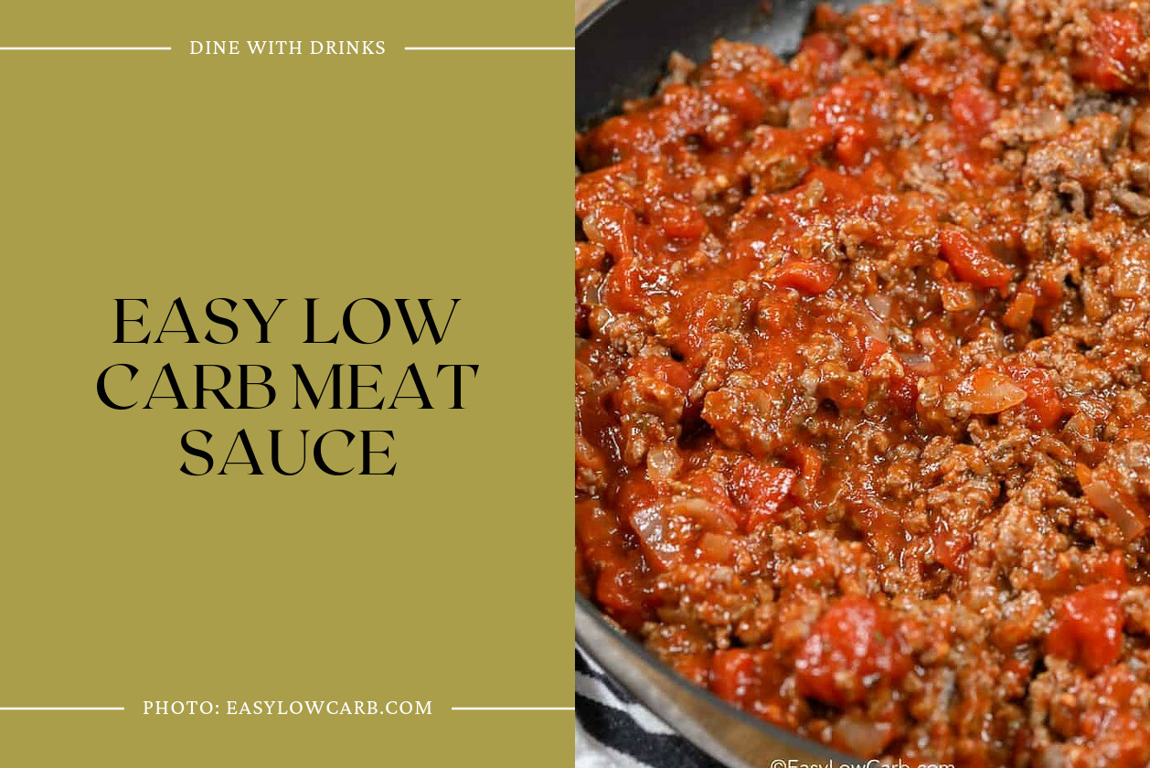 Easy Low Carb Meat Sauce
