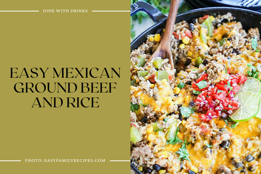 Easy Mexican Ground Beef And Rice
