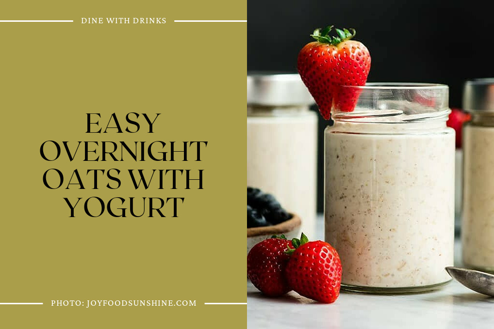 Easy Overnight Oats With Yogurt
