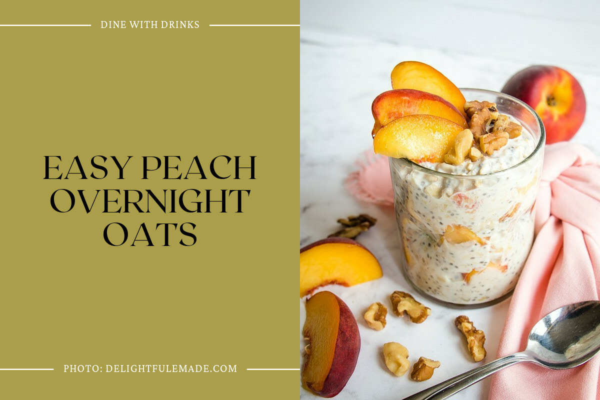 Easy Peach Overnight Oats