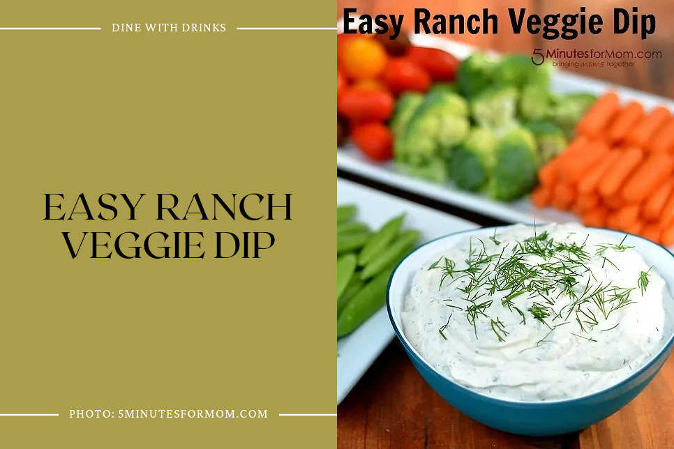 Easy Ranch Veggie Dip