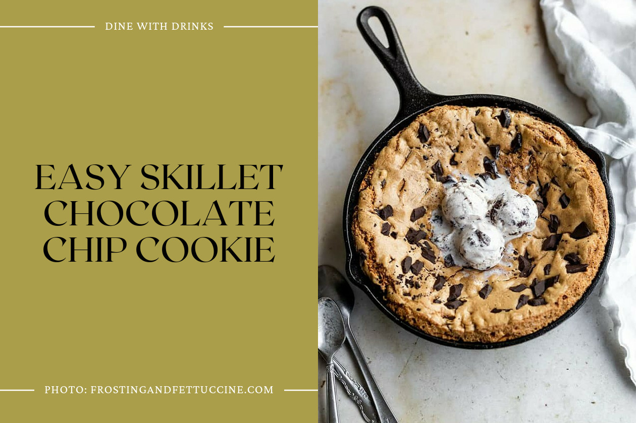 Easy Skillet Chocolate Chip Cookie