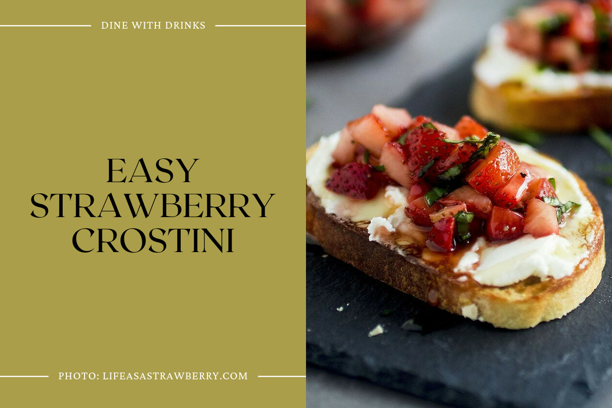 Easy Strawberry Crostini