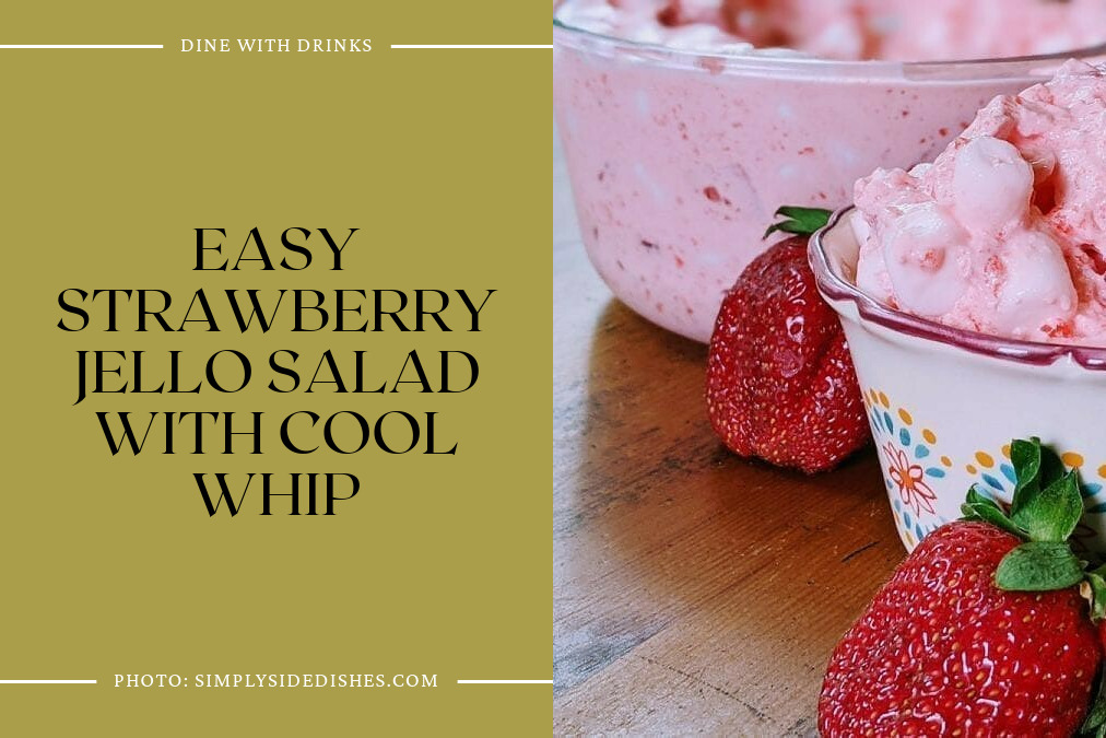 Easy Strawberry Jello Salad With Cool Whip