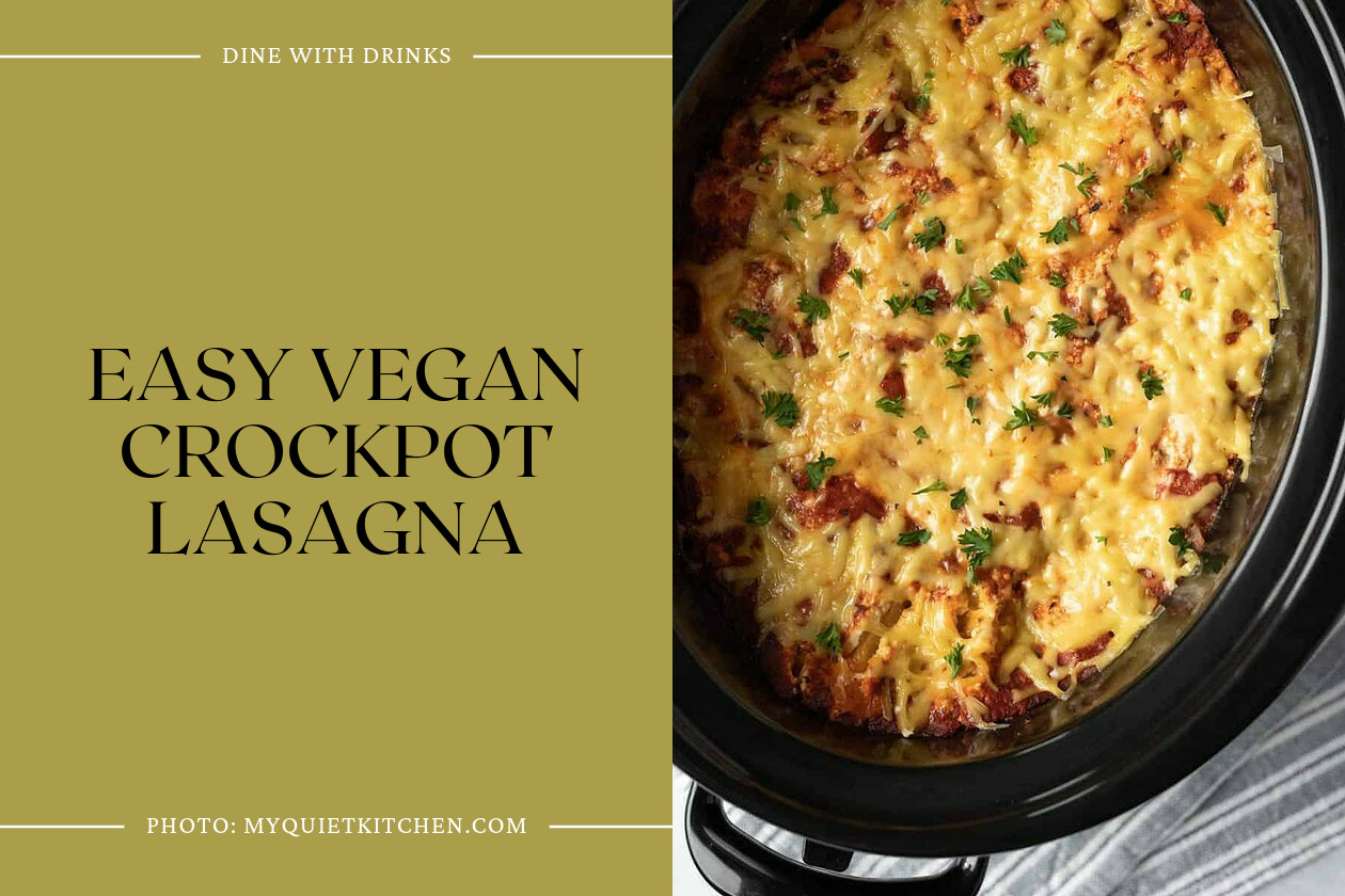 Easy Vegan Crockpot Lasagna