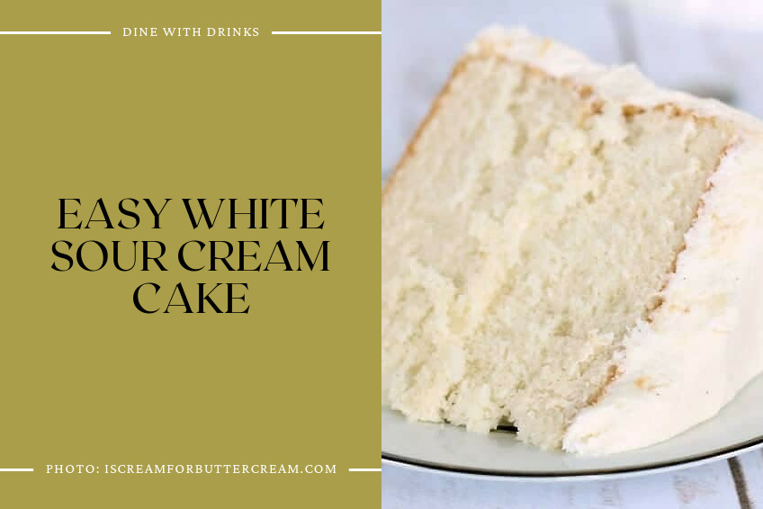 Easy White Sour Cream Cake