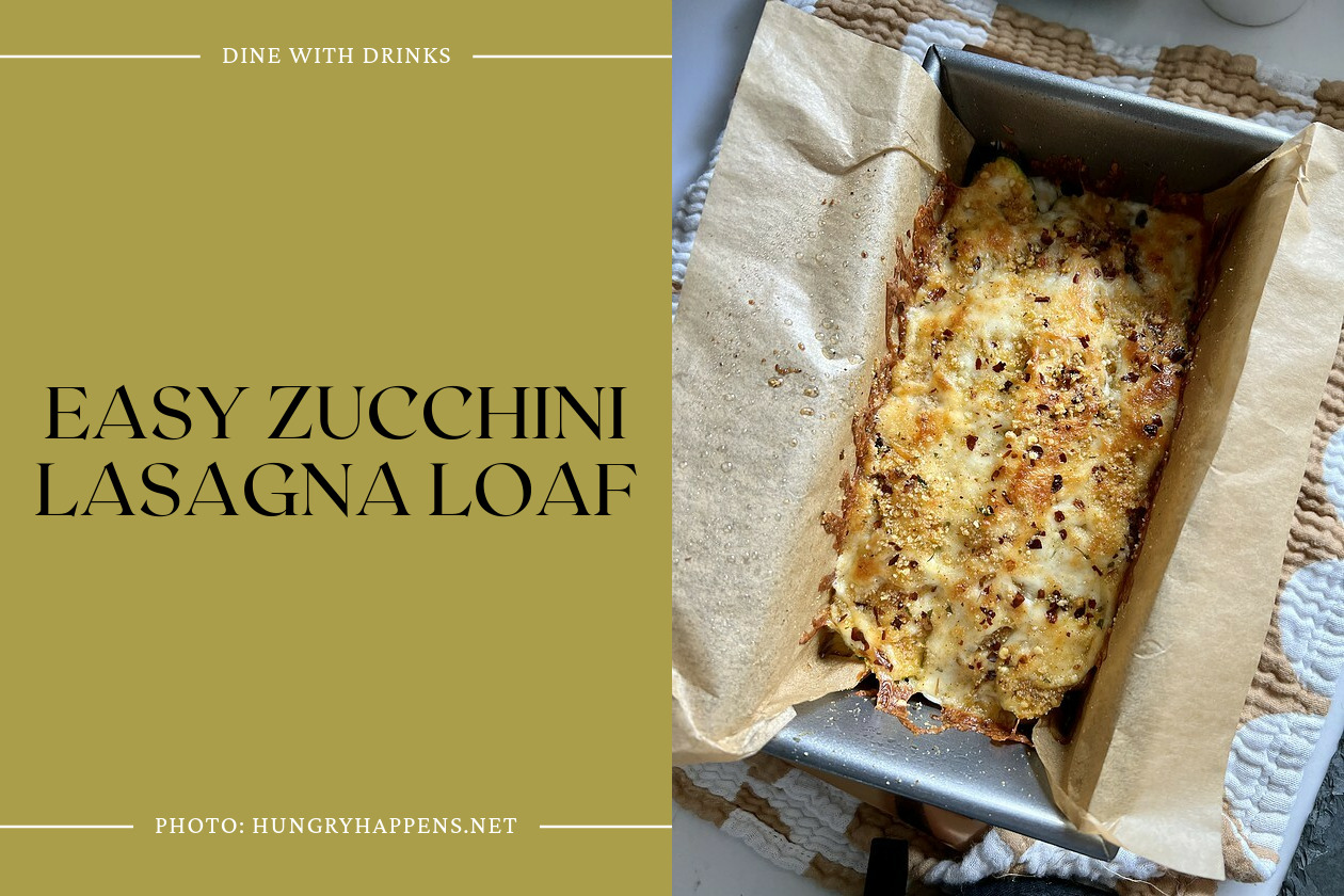 Easy Zucchini Lasagna Loaf