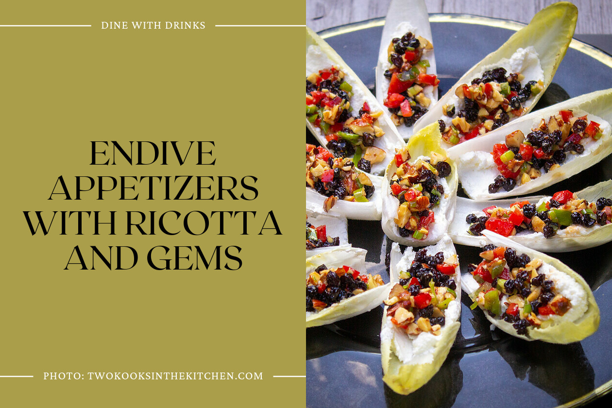 Endive Appetizers With Ricotta And Gems