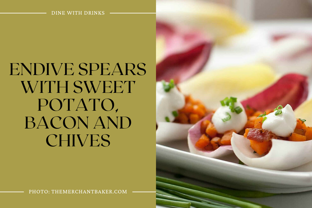 Endive Spears With Sweet Potato, Bacon And Chives