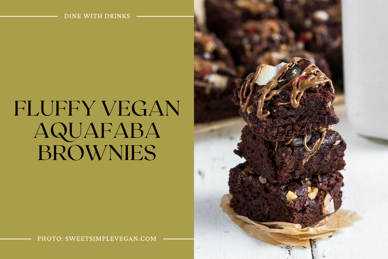 Fluffy Vegan Aquafaba Brownies
