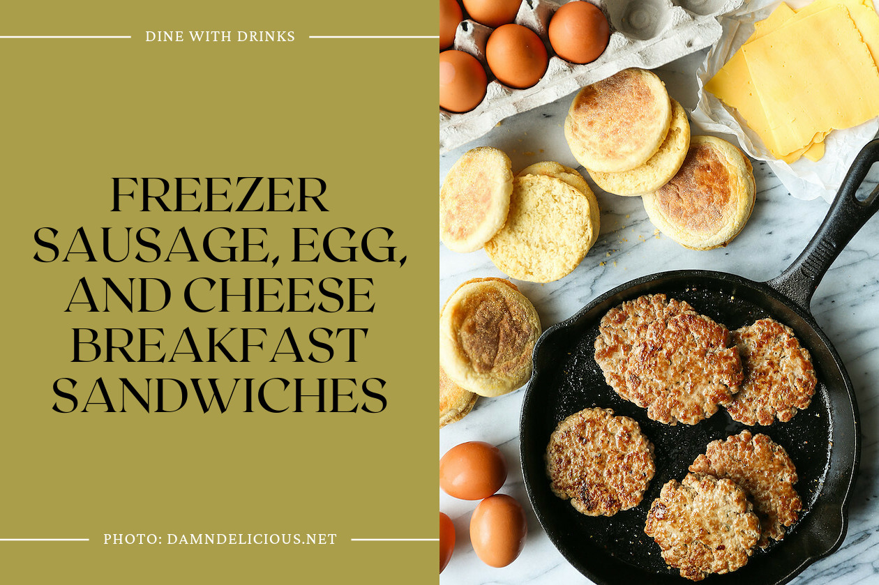 Freezer Sausage, Egg, And Cheese Breakfast Sandwiches