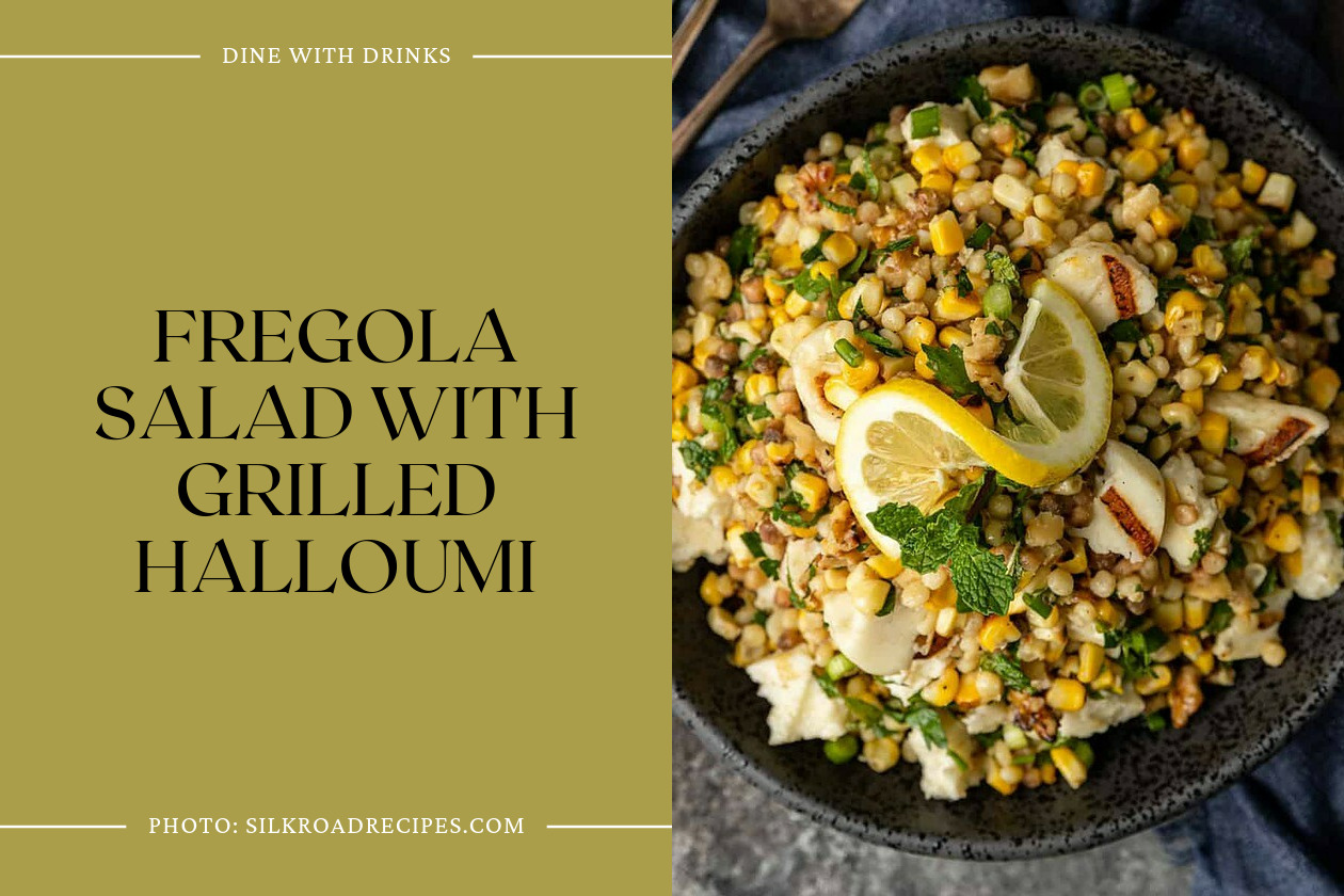 Fregola Salad With Grilled Halloumi