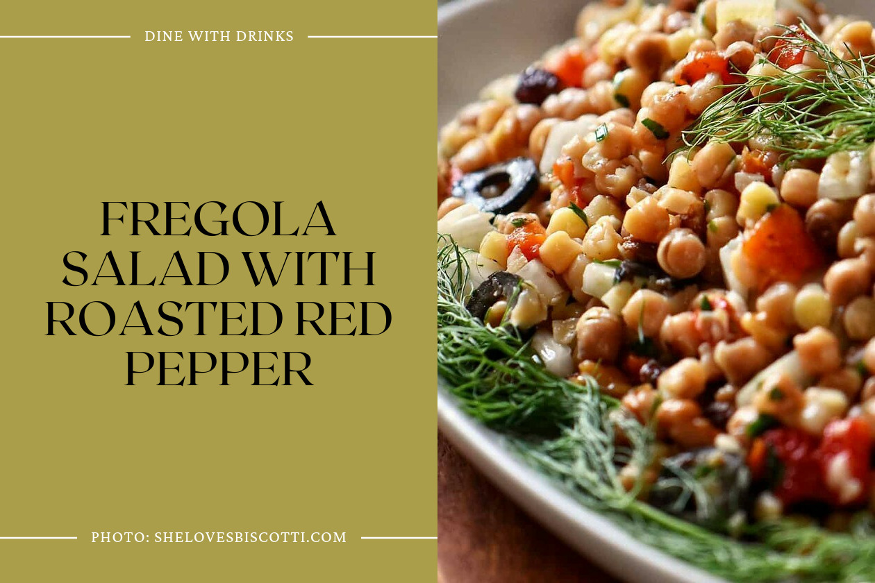 Fregola Salad With Roasted Red Pepper