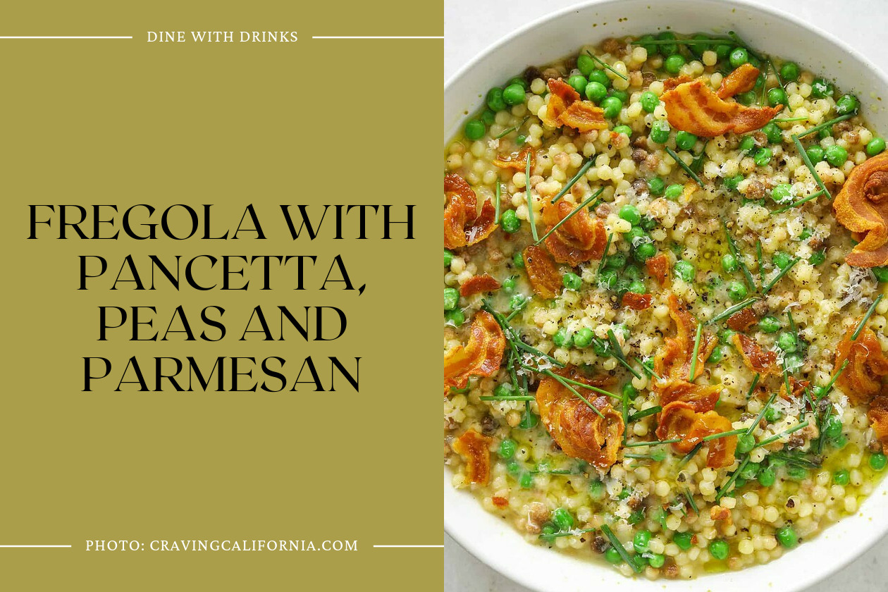 Fregola With Pancetta, Peas And Parmesan