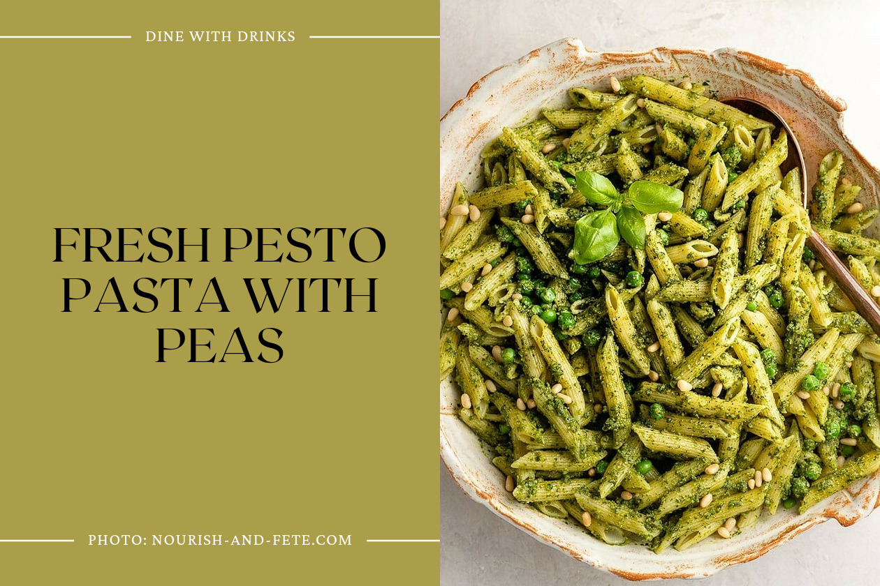 Fresh Pesto Pasta With Peas