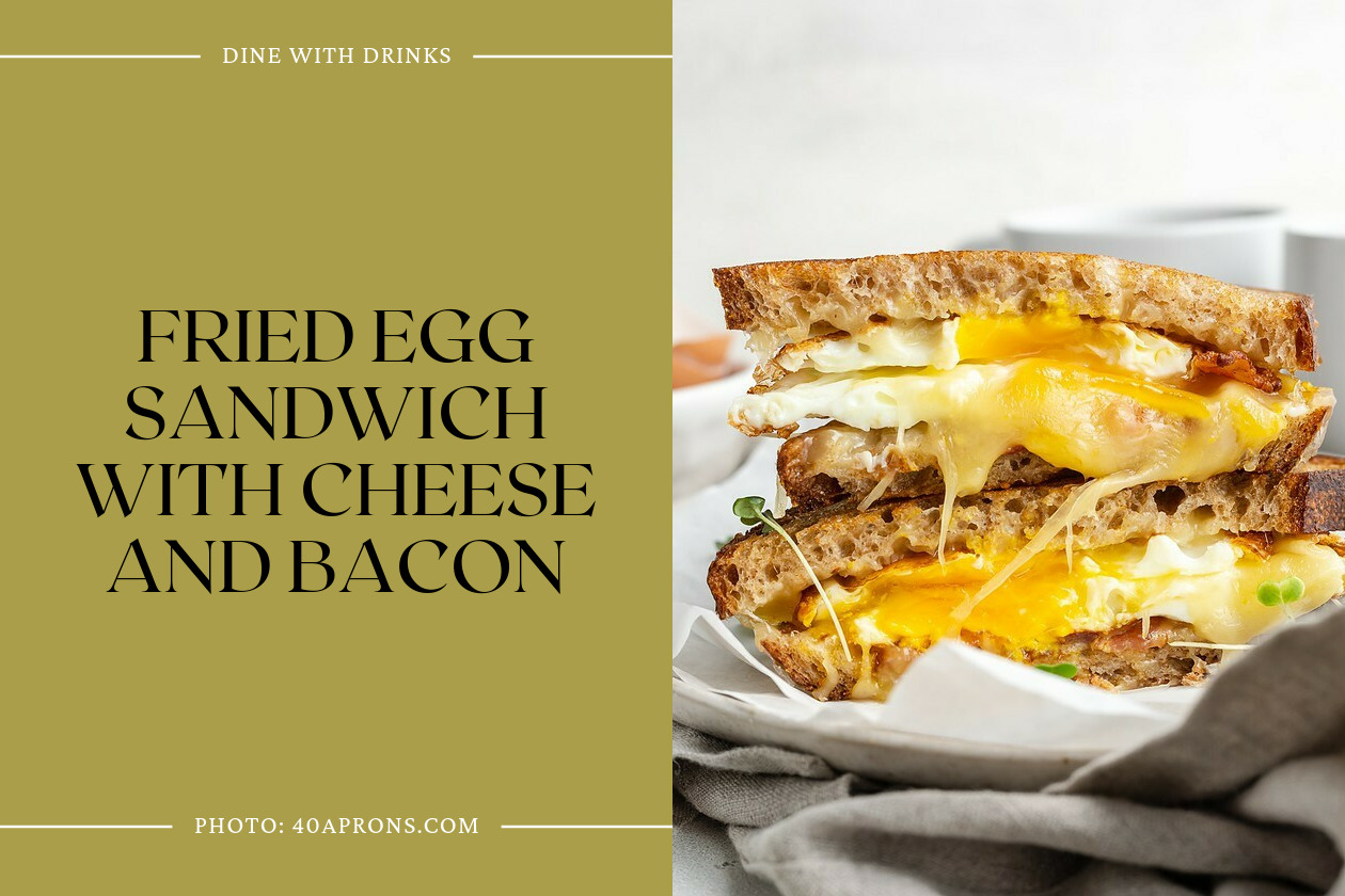 Fried Egg Sandwich With Cheese And Bacon